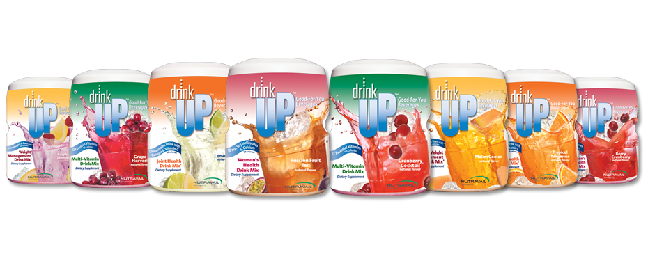DrinkUp full product line — all 9 flavors