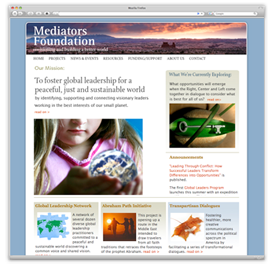 Mediators Foundation website